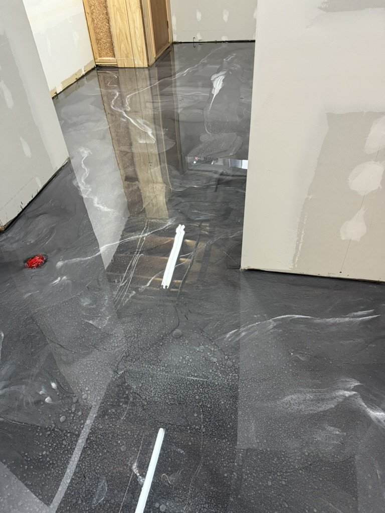Dark marble epoxy blend