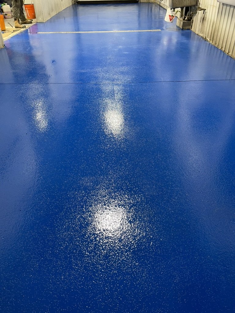 One coat colour epoxy floor finish